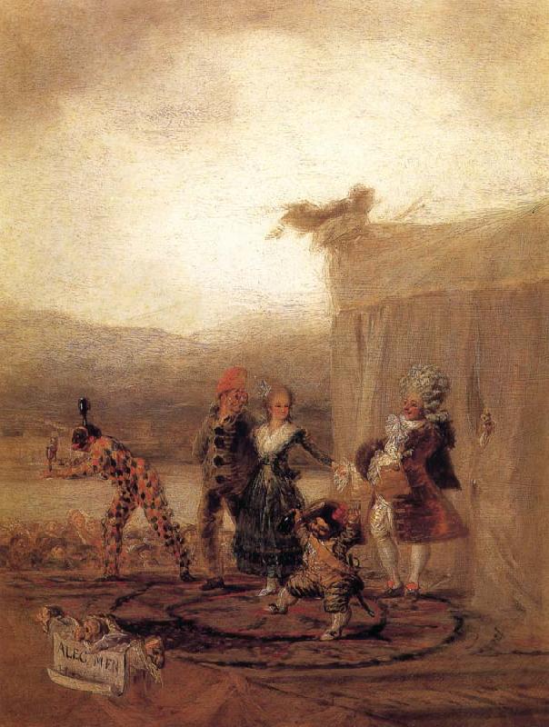 Francisco Goya Strolling Players oil painting image